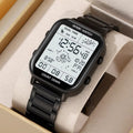 SKMEI digital watch flat lay - silver