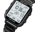 SKMEI digital watch silver white dial front view