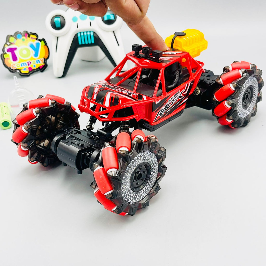 RC Superfine Racer Spray Climbing Car red side view