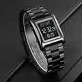 SKMEI 1812 Black Digital Watch angled lifestyle on dark surface