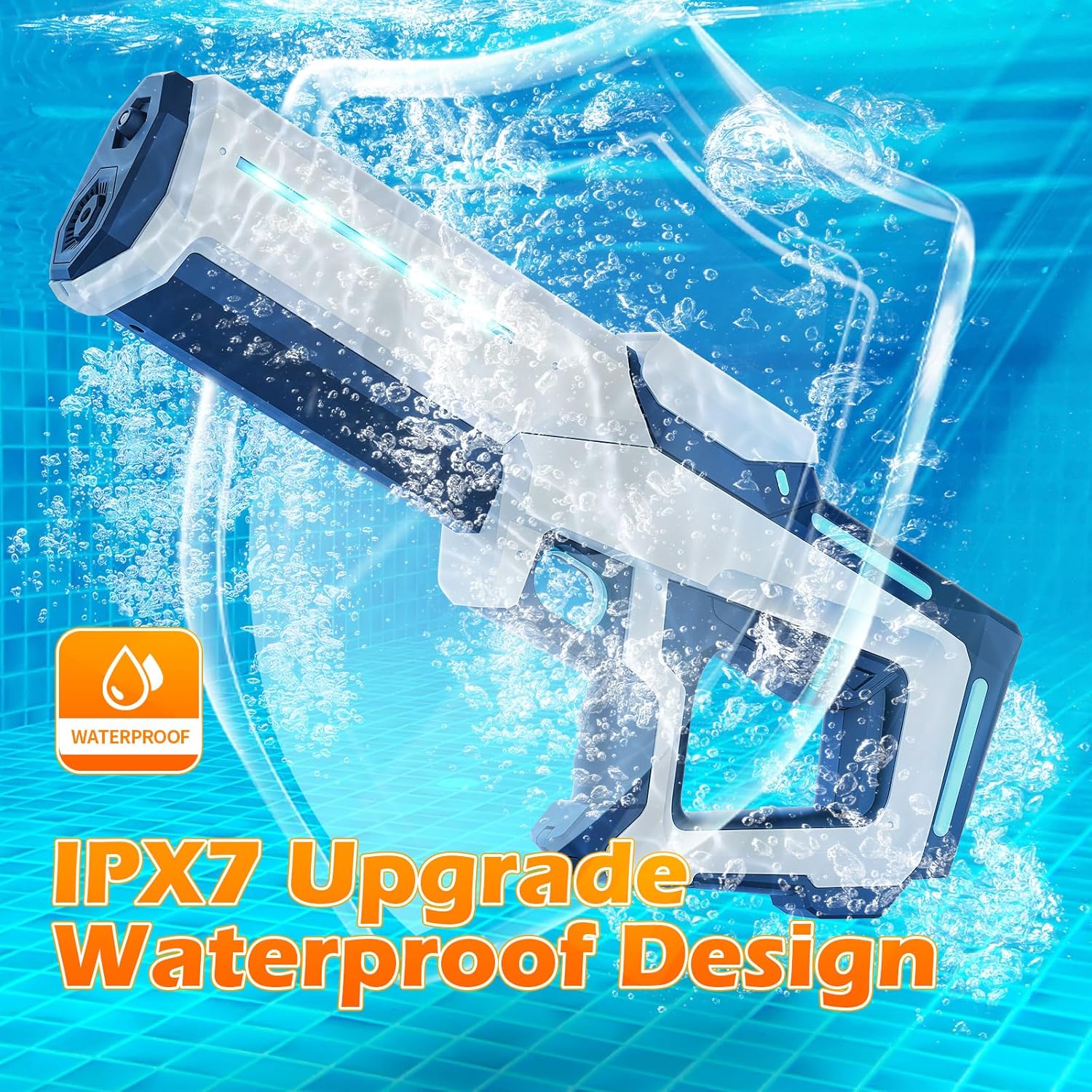Electric Water Gun automatic water absorption in pool 12 seconds