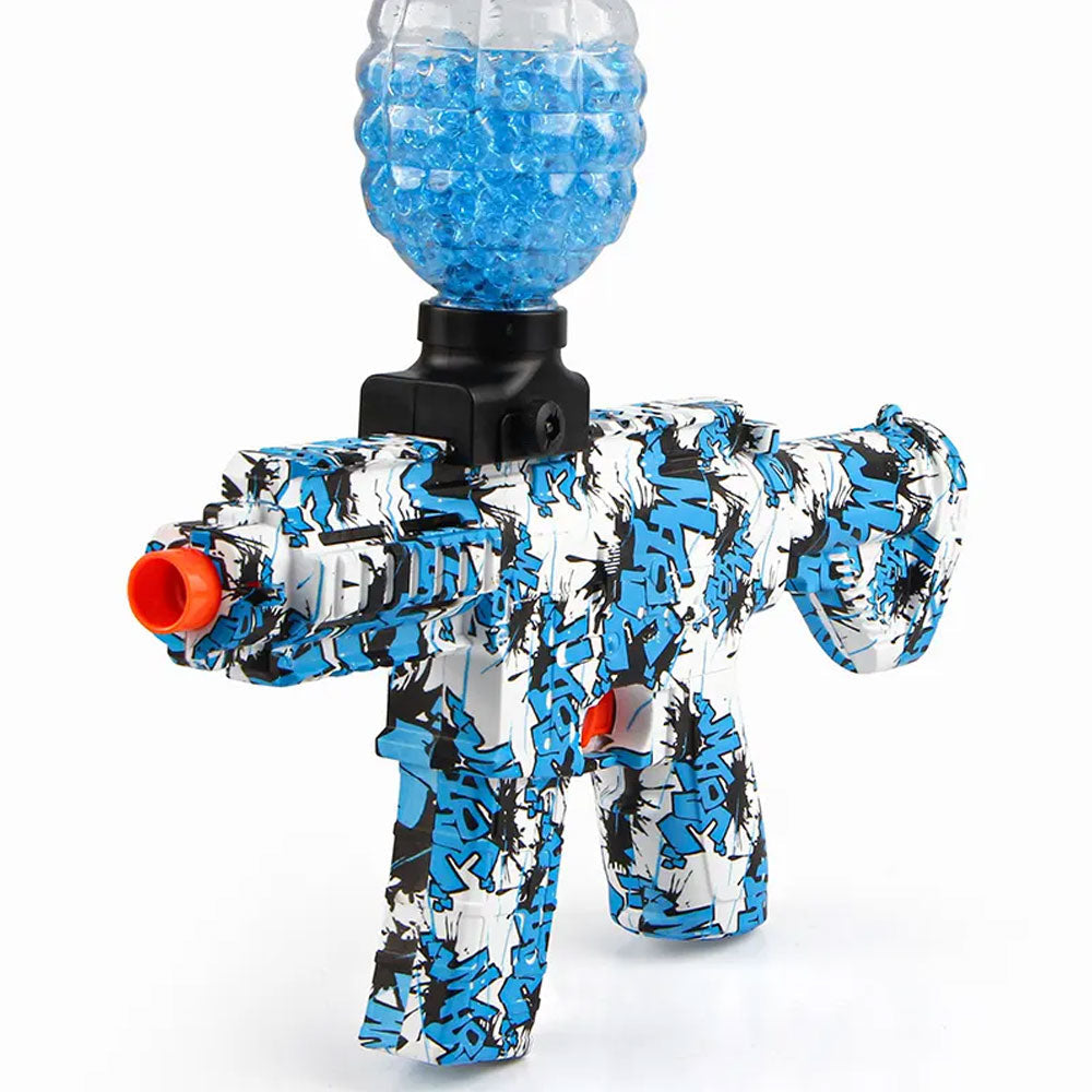 Gel Ball Blaster Gun red graffiti side view