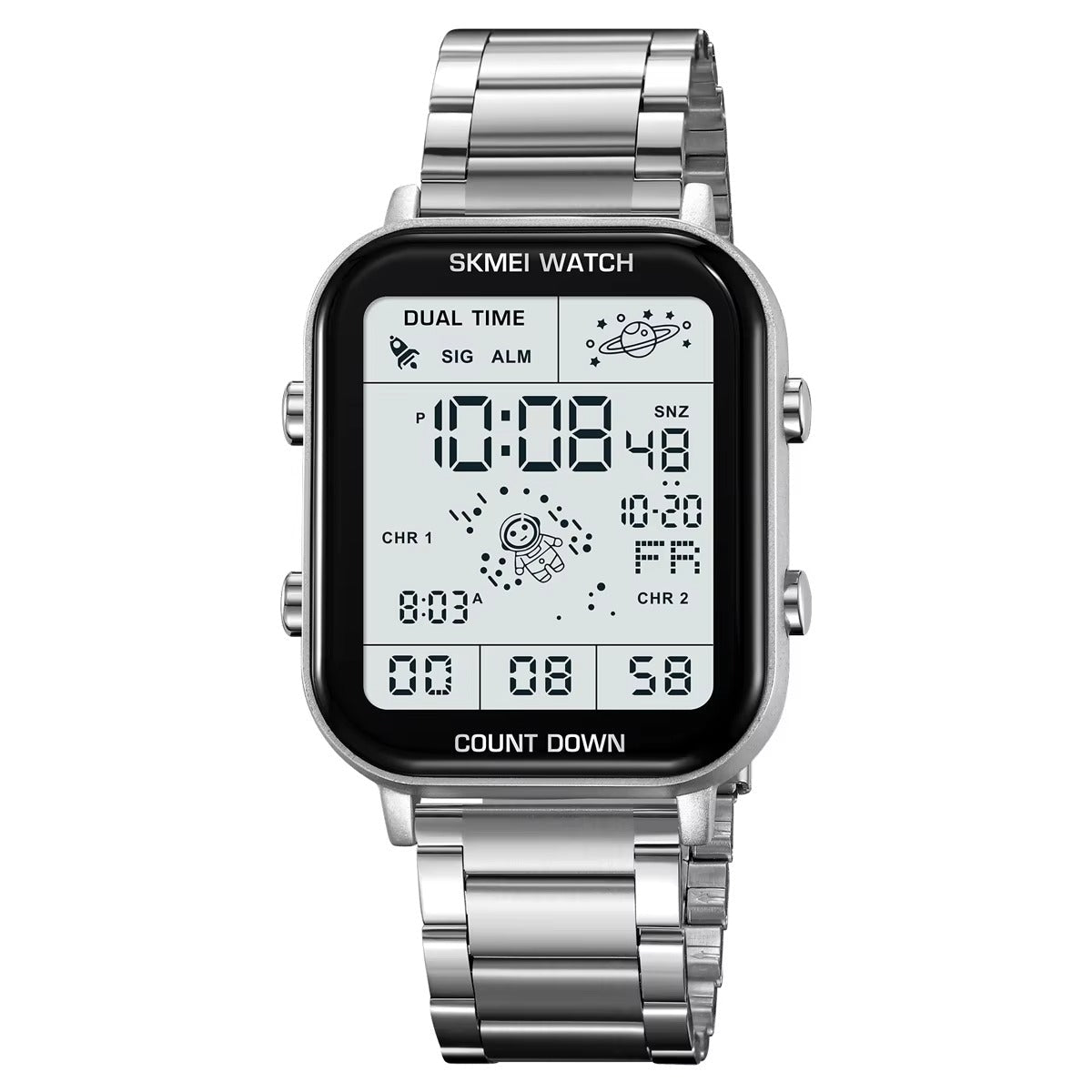 SKMEI digital watch black in box lifestyle