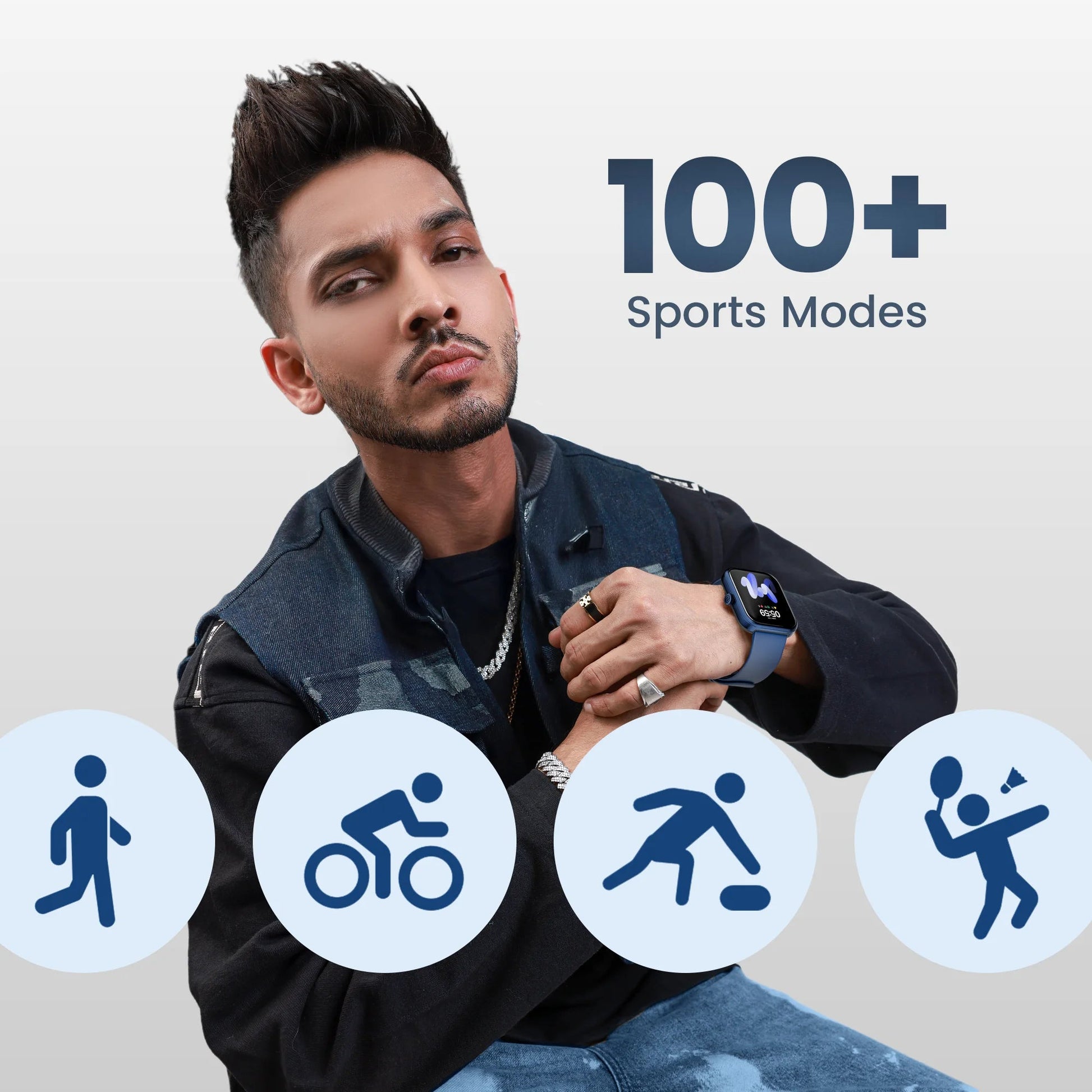 Zero Lifestyle smartwatch sports modes infographic