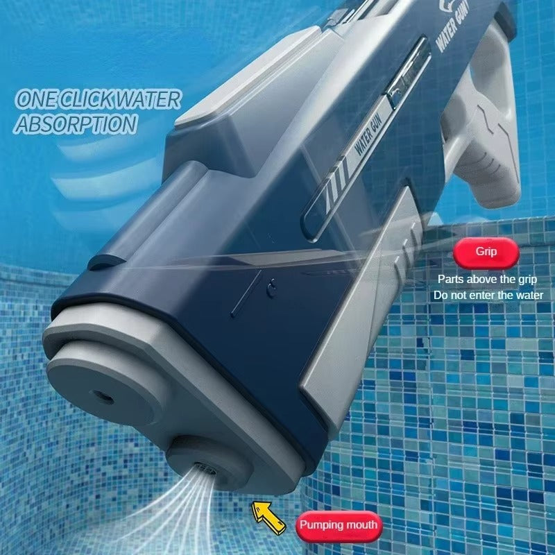 Electric Water Gun 10 meter long range shooting at pool