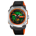 SKMEI Square Sport Watch Black front view on white background