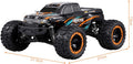 RC Monster Truck front view showing LED headlights and aggressive grille design