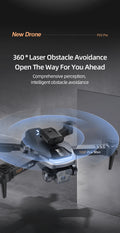 P23 Pro Drone foldable design compact portable with LED lights