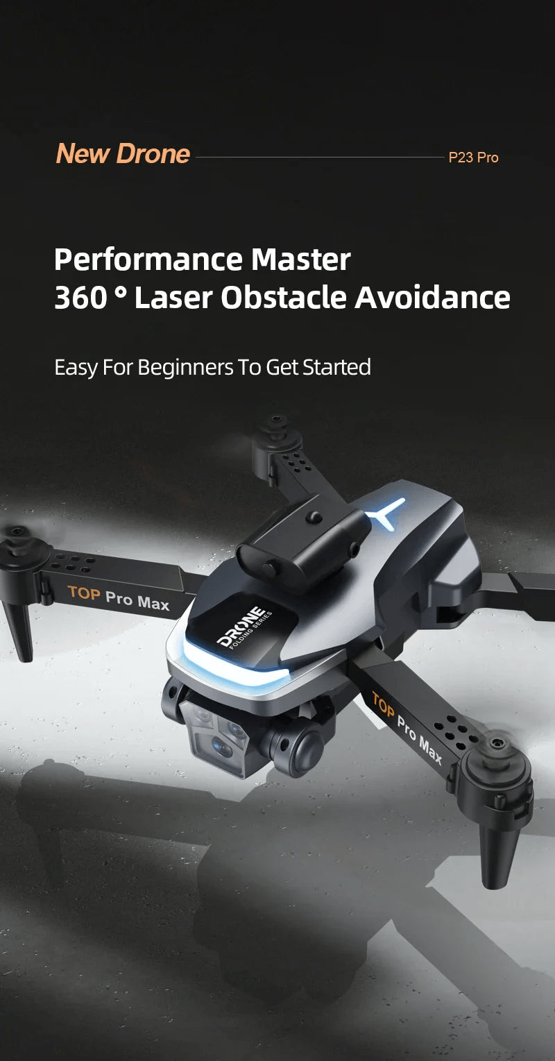 P23 Pro Drone one key takeoff landing altitude hold headless mode features