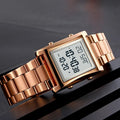 SKMEI 1812 Silver Digital Watch angled lifestyle shot
