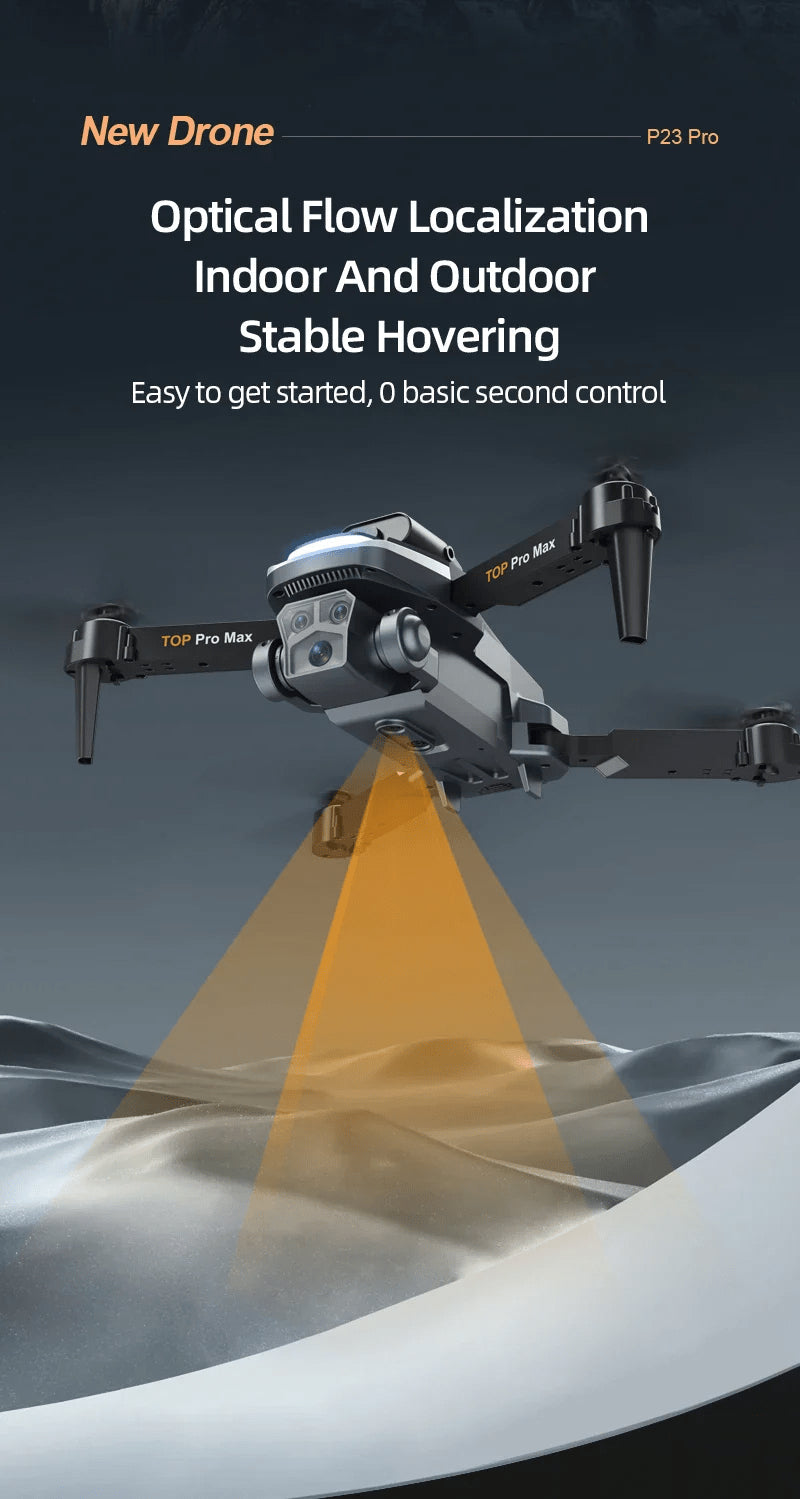 P23 Pro Drone complete package with 2 batteries spare blades and accessories