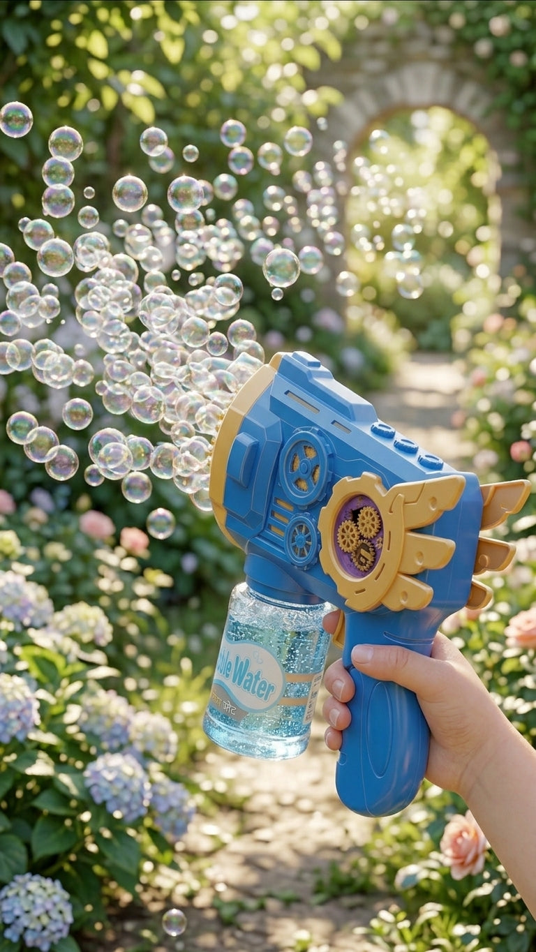 COOL Electric Bubble Gun pink duo with nozzles