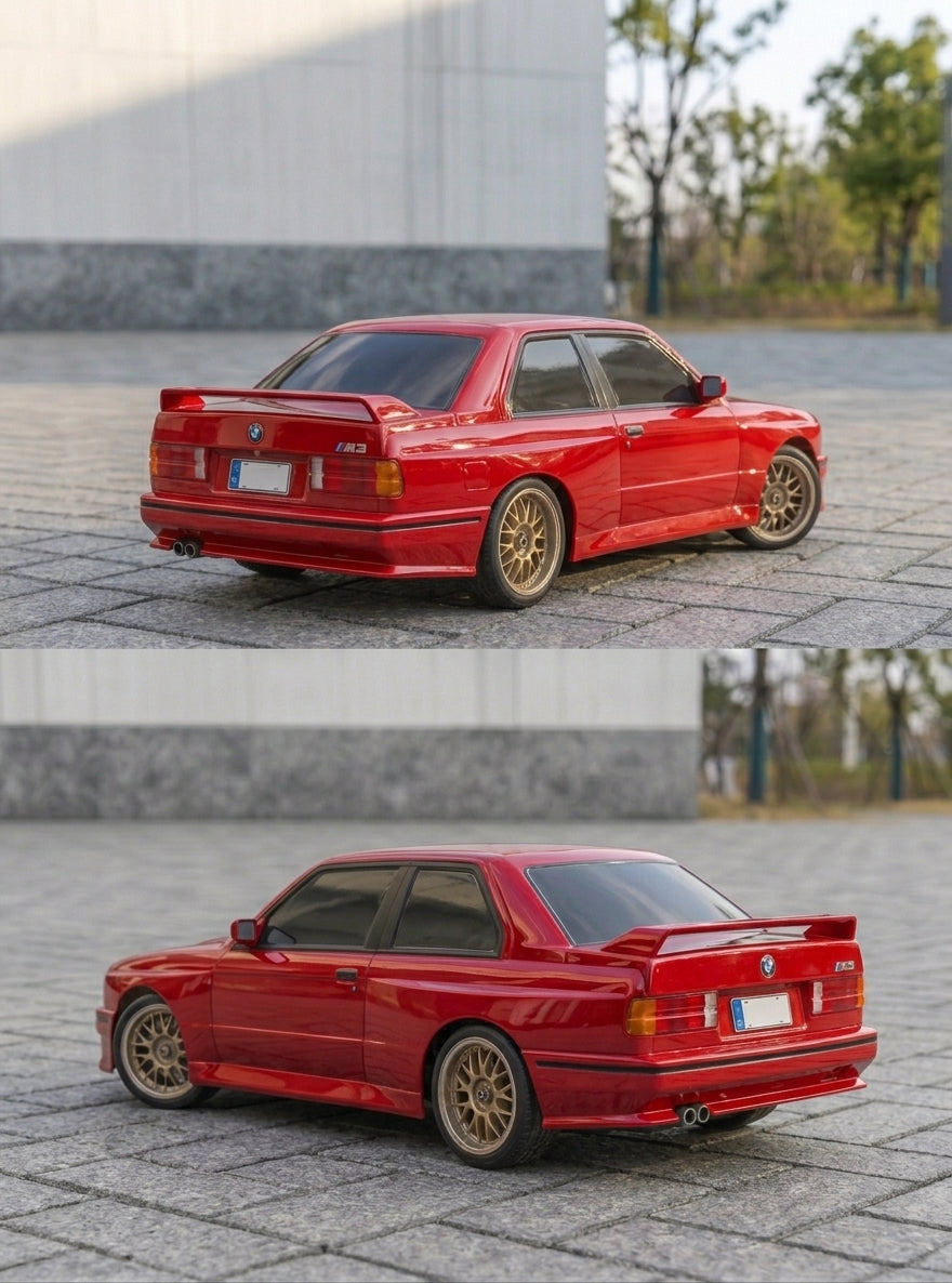 Retro Year 4WD High-Speed RC Drift Car with Neon LED Lights & 2.4GHz Pistol Grip Controller