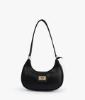 Bella Luxe Shoulder Bag in Navy Blue - front view
