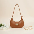 Bella Luxe Shoulder Bag in Olive Green - front view