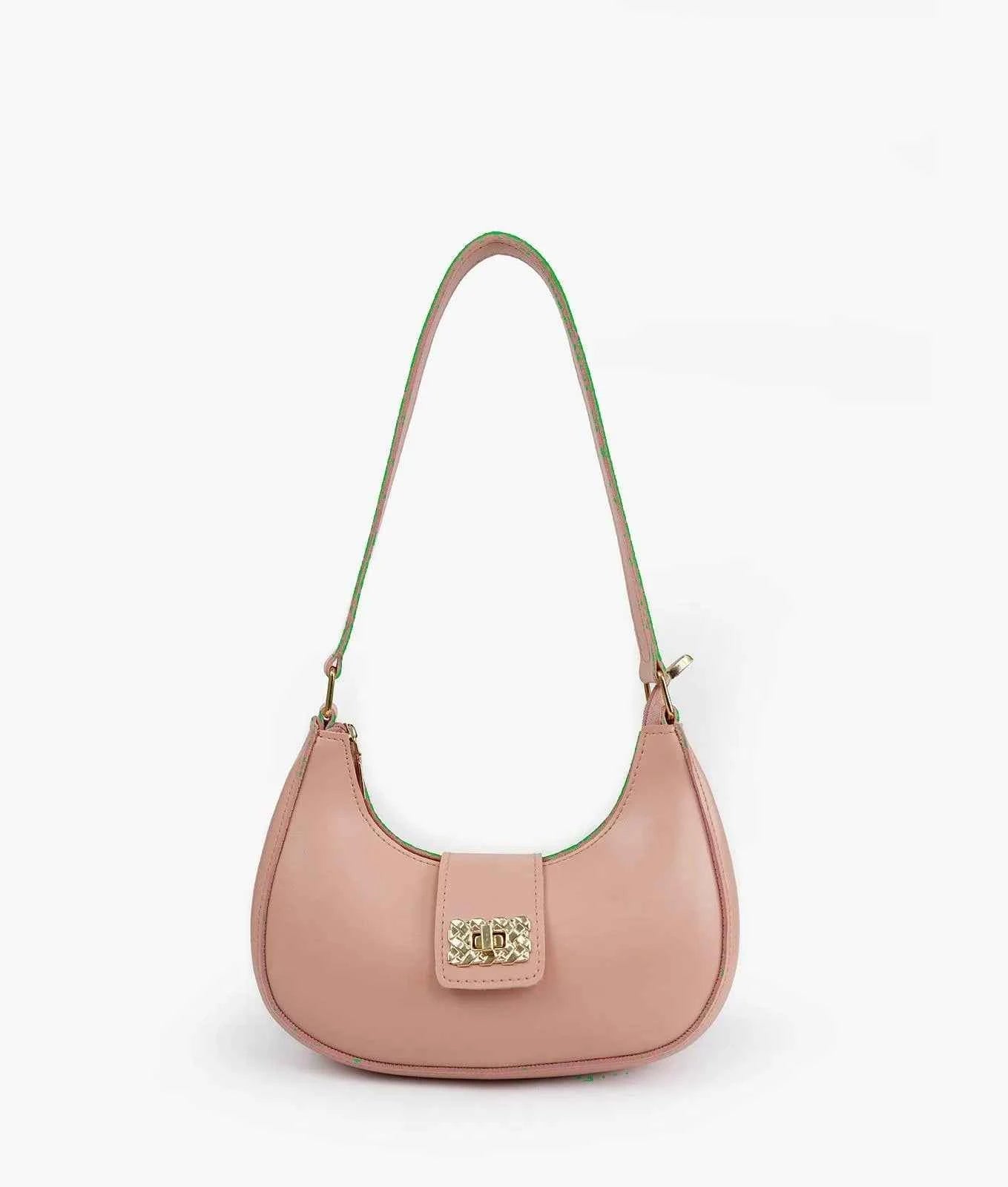 Bella Luxe Shoulder Bag in Pink - product view