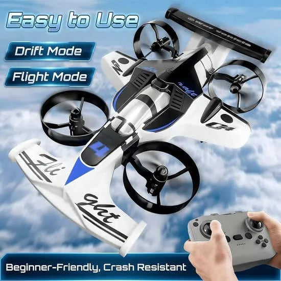 RC Drone Stunt Car easy to use drift mode flight mode beginner friendly
