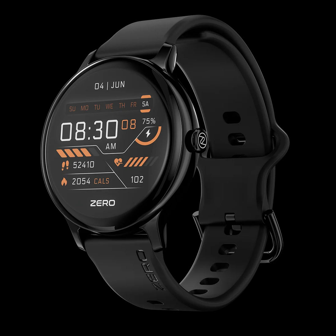Zero smartwatch black color front view