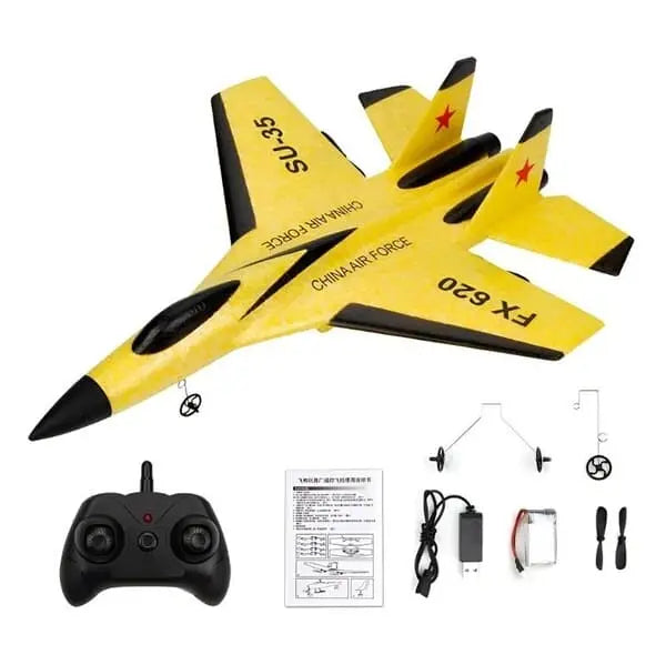 FX-620 SU-35 RC Fighter Jet 2.4GHz dual joystick remote controller diagram
