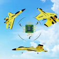 FX-620 SU-35 RC Fighter Jet top view flying in sky push back double power motors